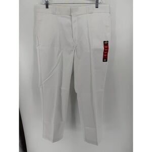 Dickies 874 Original‎ Fit White Work Pants Size 42x30 New With Tags NWT